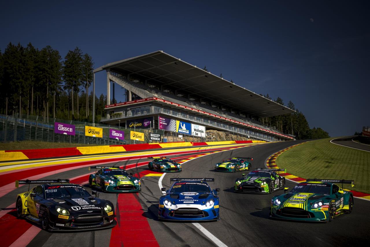Aston Martin Vantage chasing blue riband podium sweep at worldrenowned CrowdStrike 24 Hours of Spa |