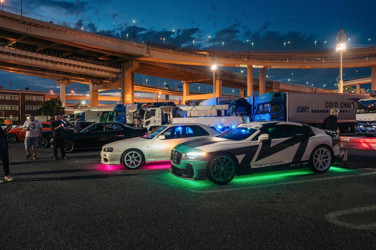 Bentley turns Tokyo green in celebration of new models