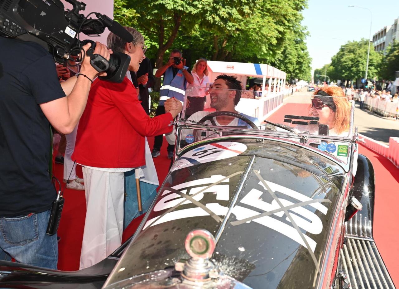 Juan and Margarita Tonconogy win the 1000 Miglia 2026
