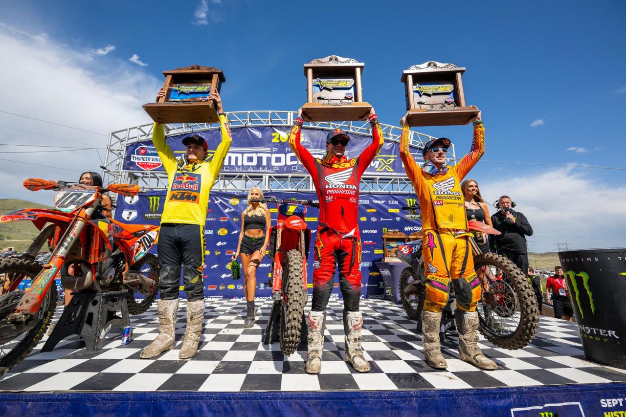 OverallWin Sweep for Honda HRC Progressive at Thunder Valley MX