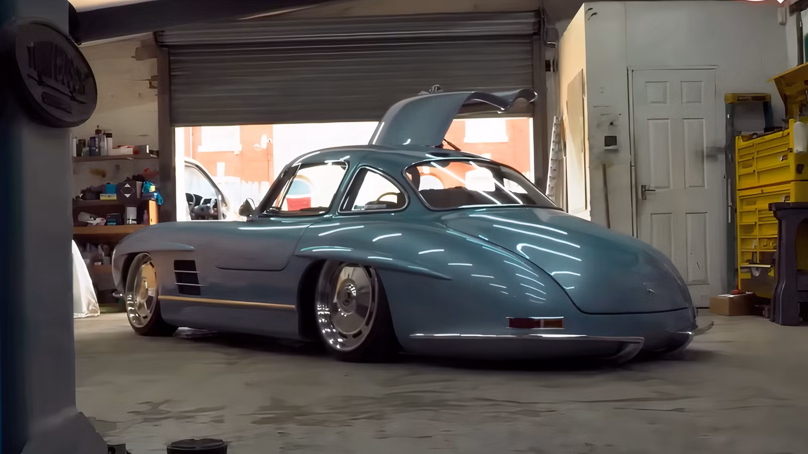 Mercedes 300 SL Gullwing Replica Built From An Old Mercedes SLK