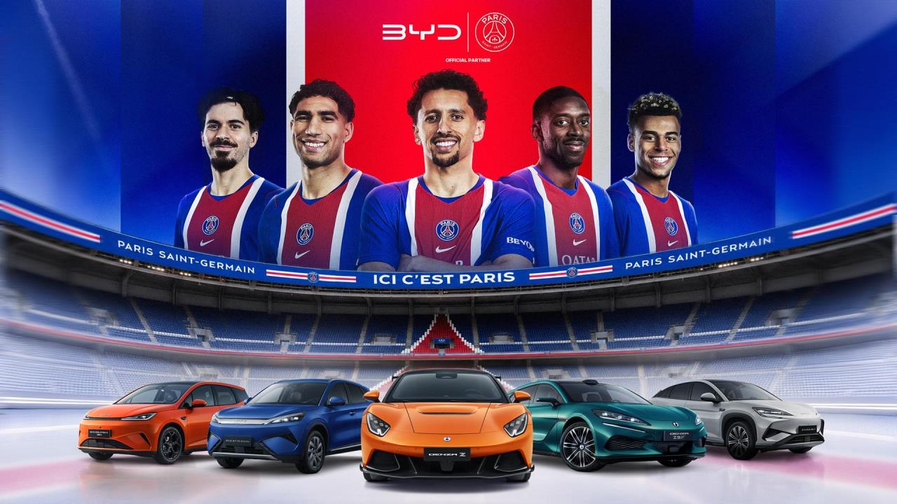 Driving excellence together: BYD Group becomes Official Partner of Paris SaintGermain