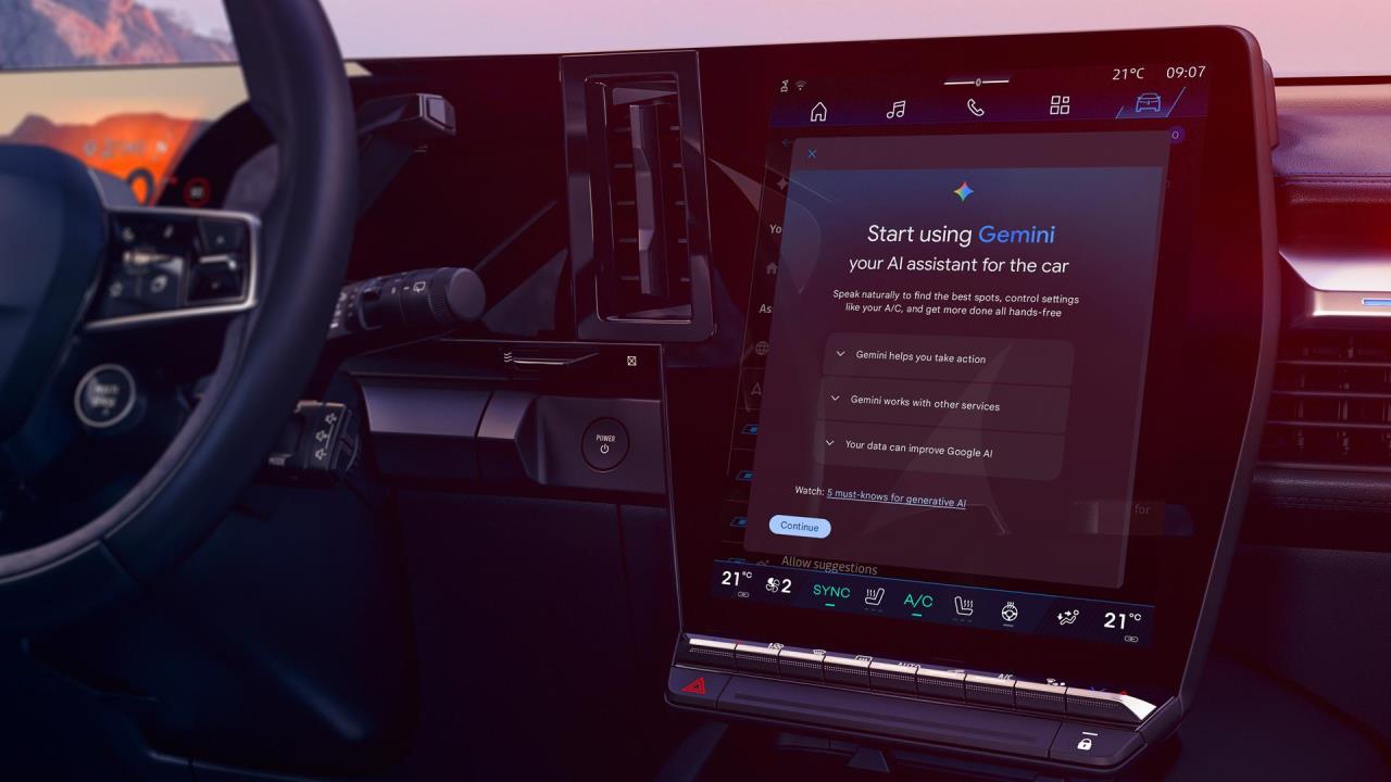Enhancing the incar experience with Gemini, Google's AI assistant, now available with OpenR Link