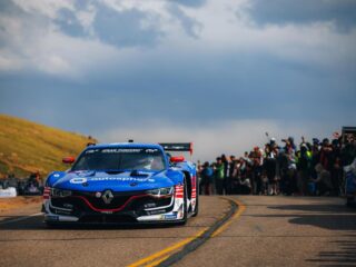 Historymaking Pikes Peak Renault Sport R.S. 01 to attack the hill at the Goodwood Festival of Speed