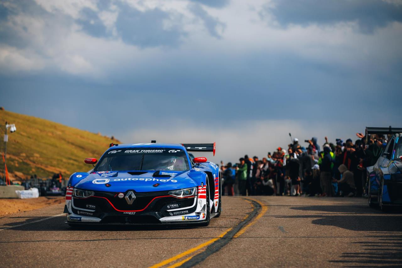 Historymaking Pikes Peak Renault Sport R.S. 01 to attack the hill at the Goodwood Festival of Speed