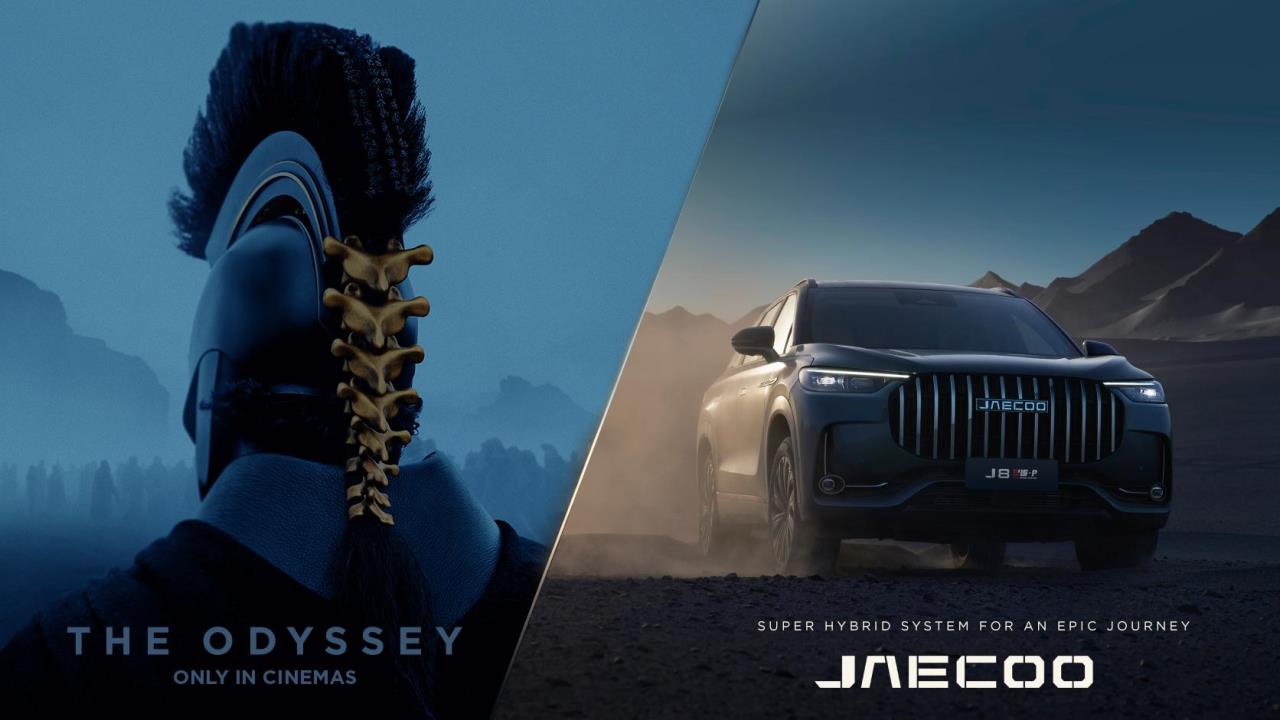 JAECOO SHS celebrates the release of Christopher Nolan's The Odyssey, in UK cinemas on 7.17