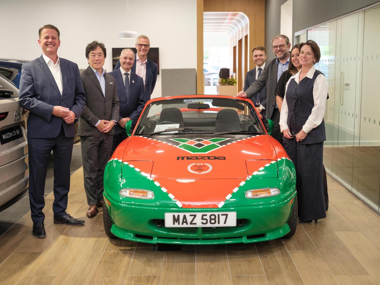 Mazda Motor Corporation President and CEO, Masahiro Moro visits Mazda UK and Hendy Tunbridge Wells d