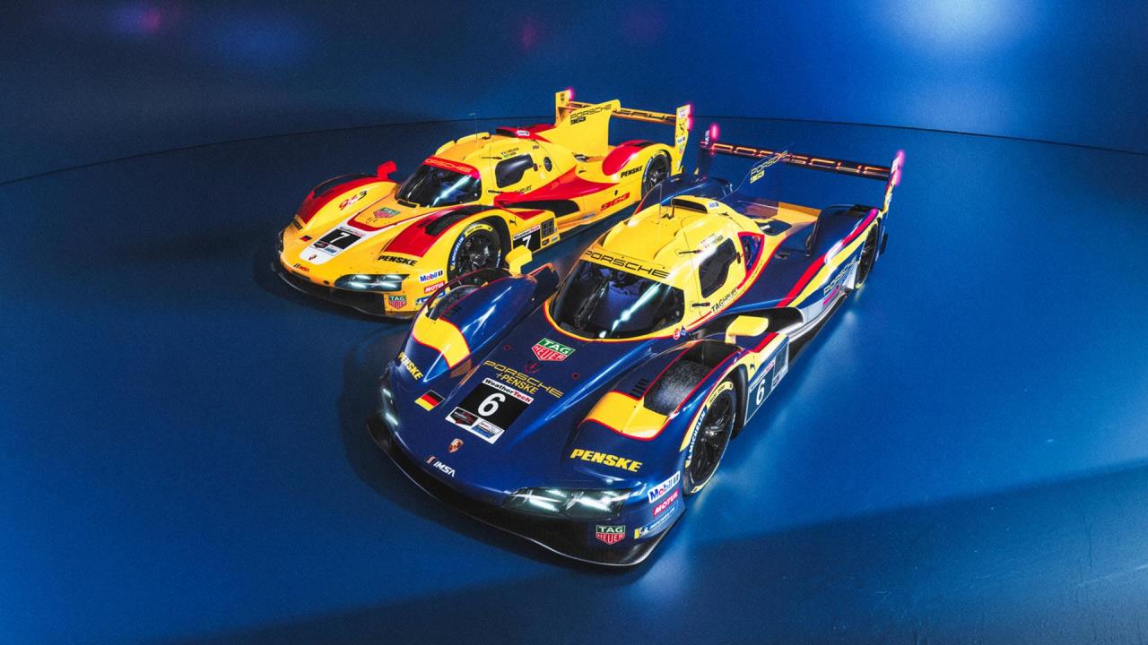 Porsche and Penske celebrate Road America history with throwback liveries