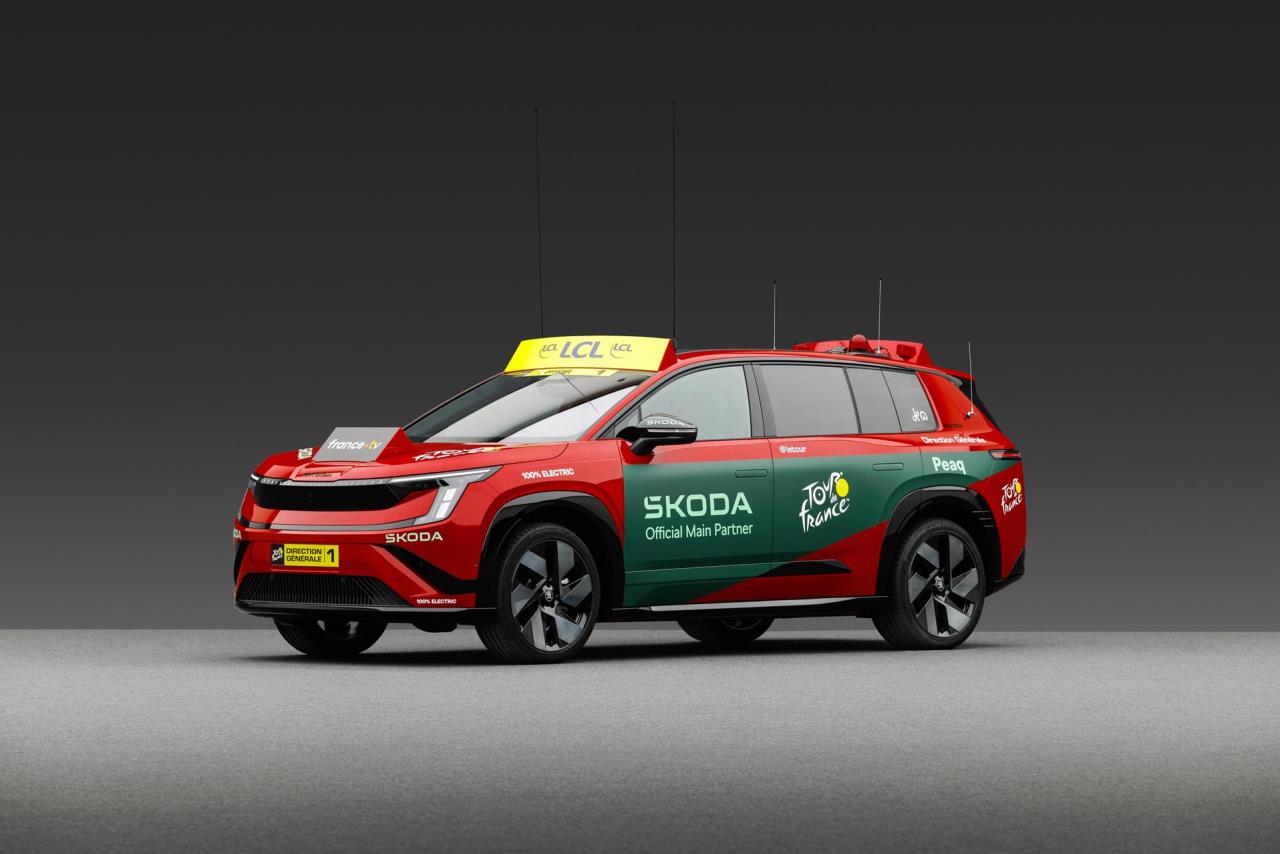 Škoda Auto marks 23 years as Tour de France main partner; new Škoda Peaq to serve as 'Red Car'