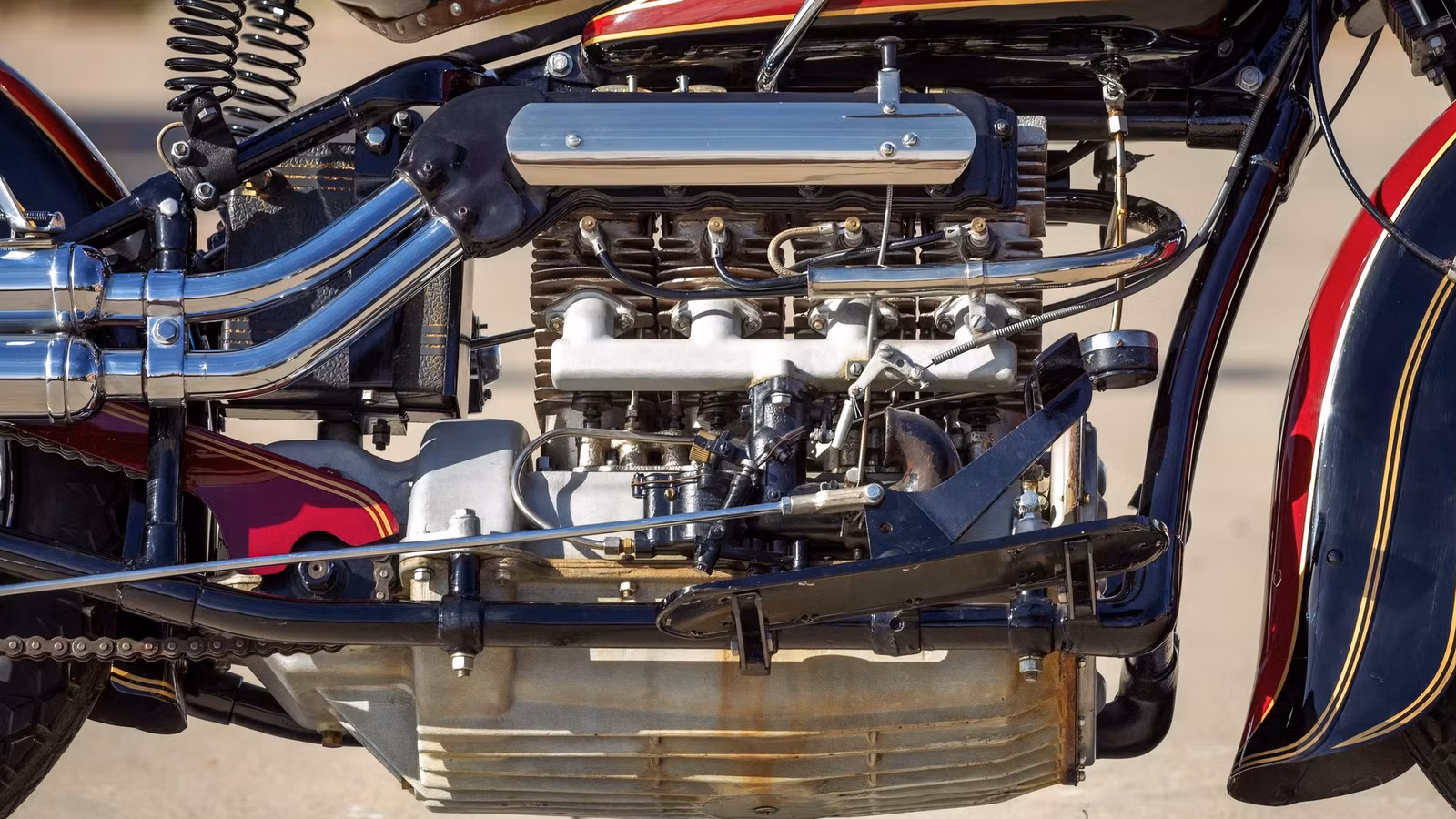 The Time Indian Built A Motorcycle With An Upside-Down Four-Cylinder