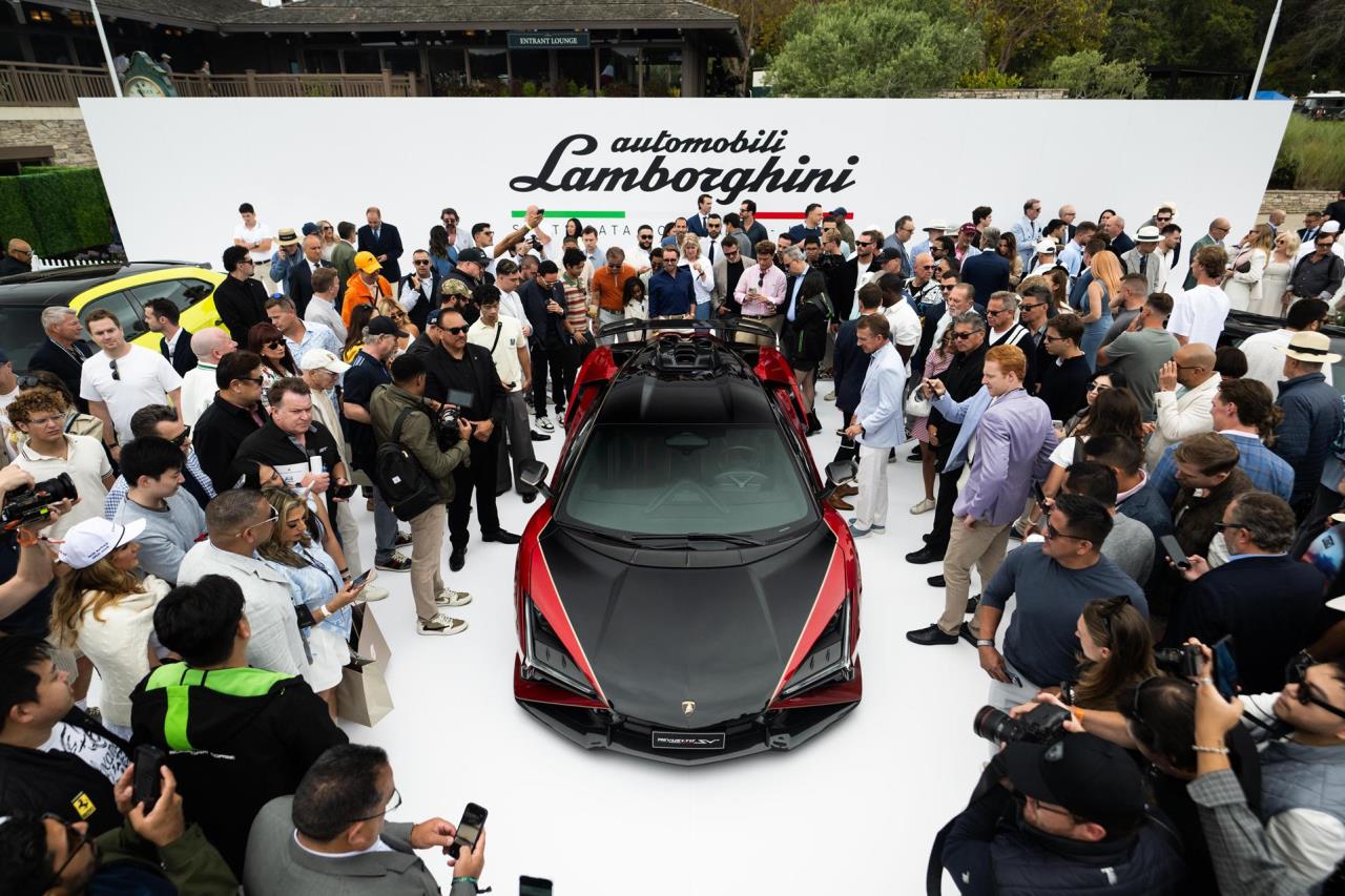 Automobili Lamborghini Holds World Debut of Revuelto SV at The Quail, A Motorsports Gathering