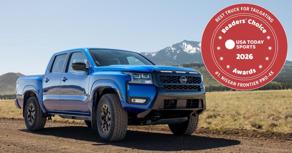 Nissan Frontier voted #1 Best Truck for Tailgating in USA Today Sports Readers' Choice Awards