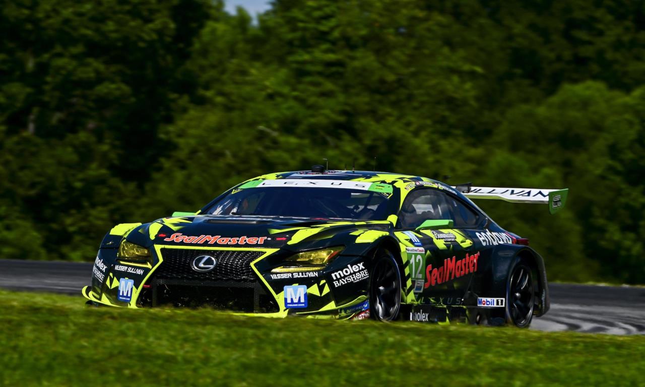 Vasser Sullivan Lexus RC F GT3S Secure Top10 Results at VIR