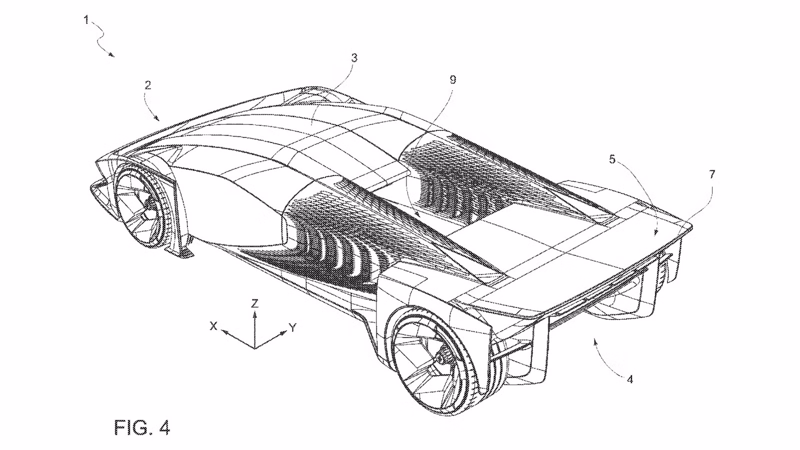 Ferrari Patent Uses Movable Taillights as Active Aero