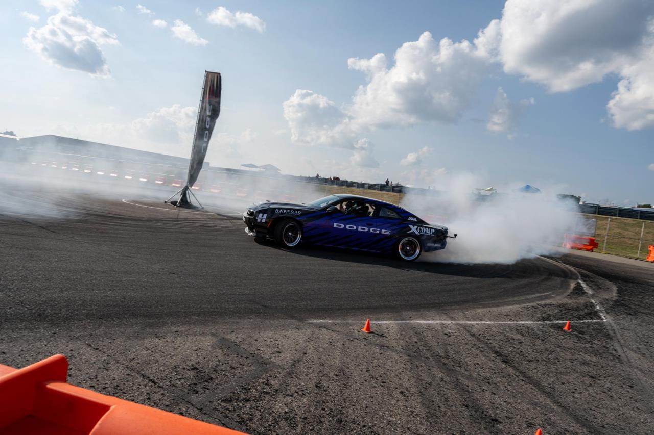 Dodge and Hemmings SIXPACKpowered Charger Scat Pack Drift Cars Head West, Ready to Thrill Crowds at