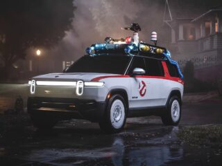 Rivian Ghostbusters Update Turns R1, R2 Into Ecto-1 Tributes
