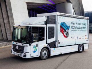 BMW Is Testing A Mercedes Truck With A Hydrogen Combustion Engine