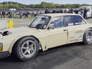 This Lamborghini V10-Swapped 1976 Volvo 240 Has The Opposite Problem Of Most Drag Cars