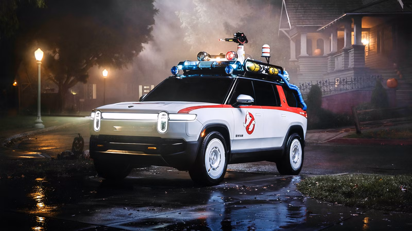 Rivian Is Turning Its EVs Into Ghostbusters Cars For Halloween