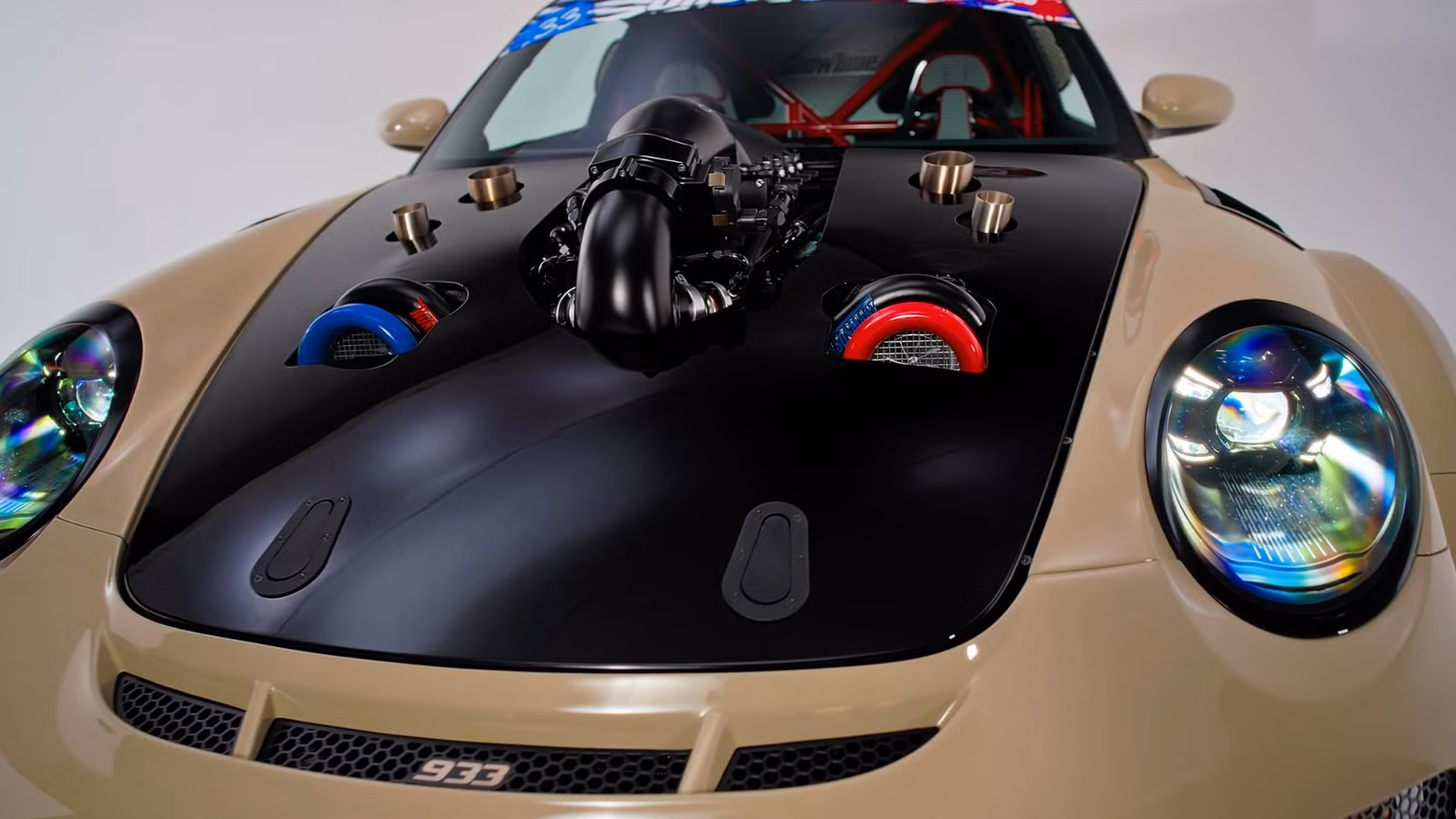 This Front-Engined Porsche 911 With A 1,200-HP Twin-Turbo LS Is Ragebaiting At Its Finest