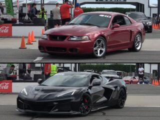 950-HP SVT Cobras Race C8 Corvette ZR1 At Pocono